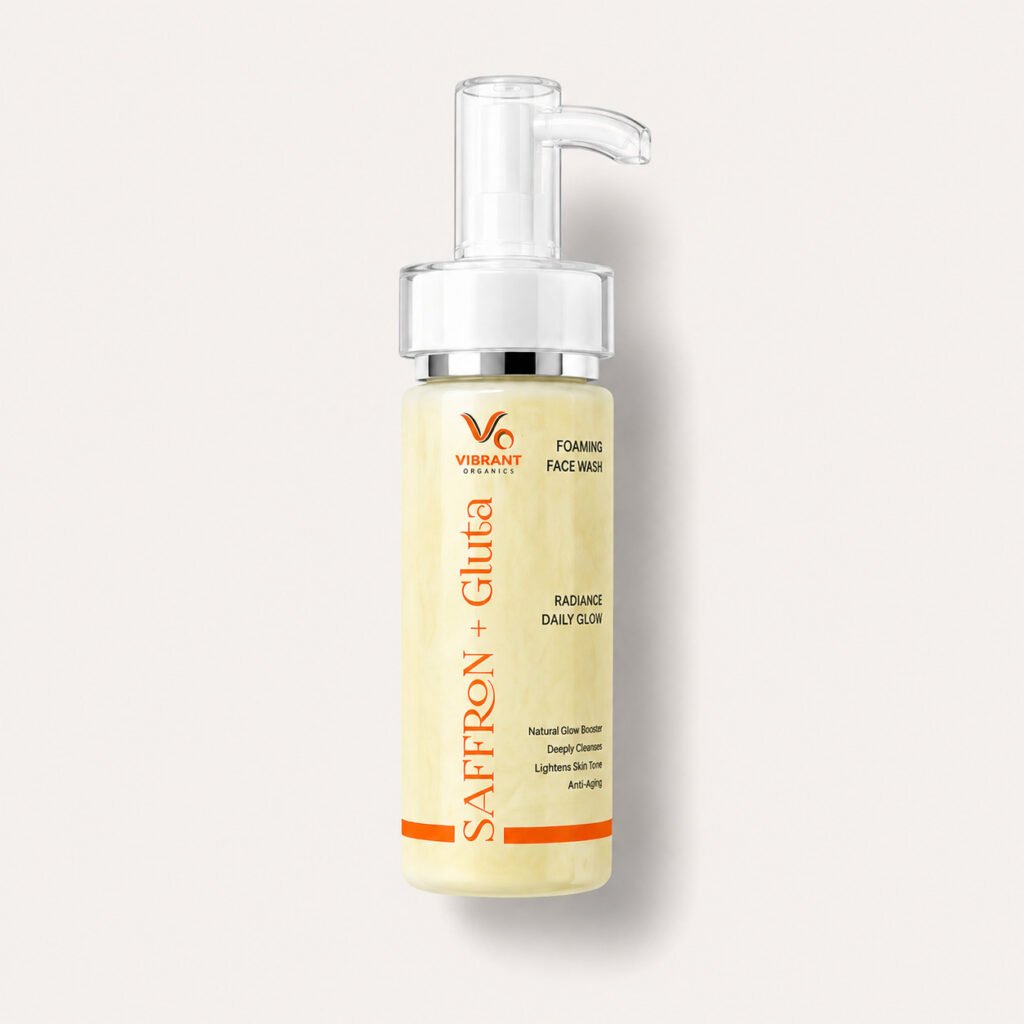 Saffron Glutathione Foaming Face Wash
