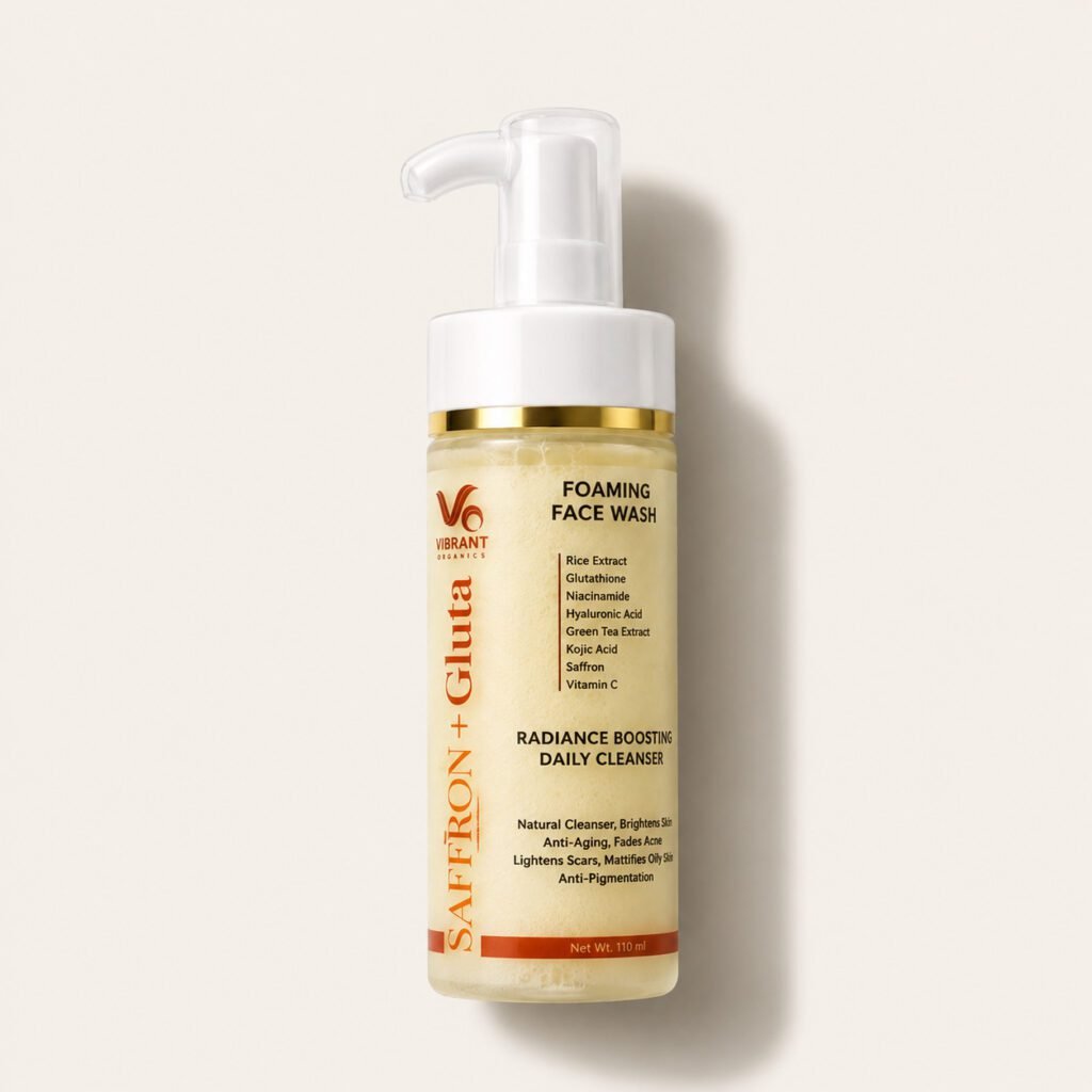 Saffron + Glutathione Foaming Face Wash